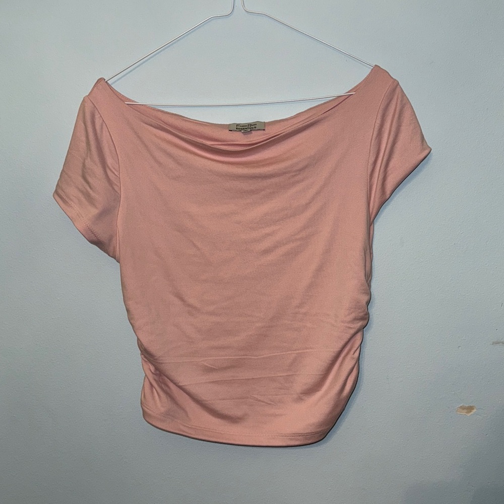 Pink Off-Shoulder Top